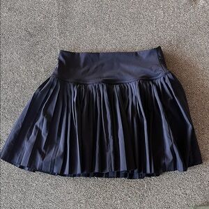 Navy Athletic Pleated Skirt